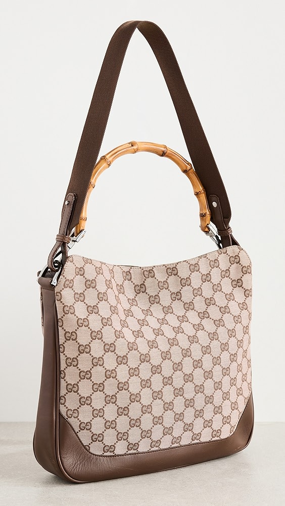 Gucci Archive Bamboo Leather ShoulderBag