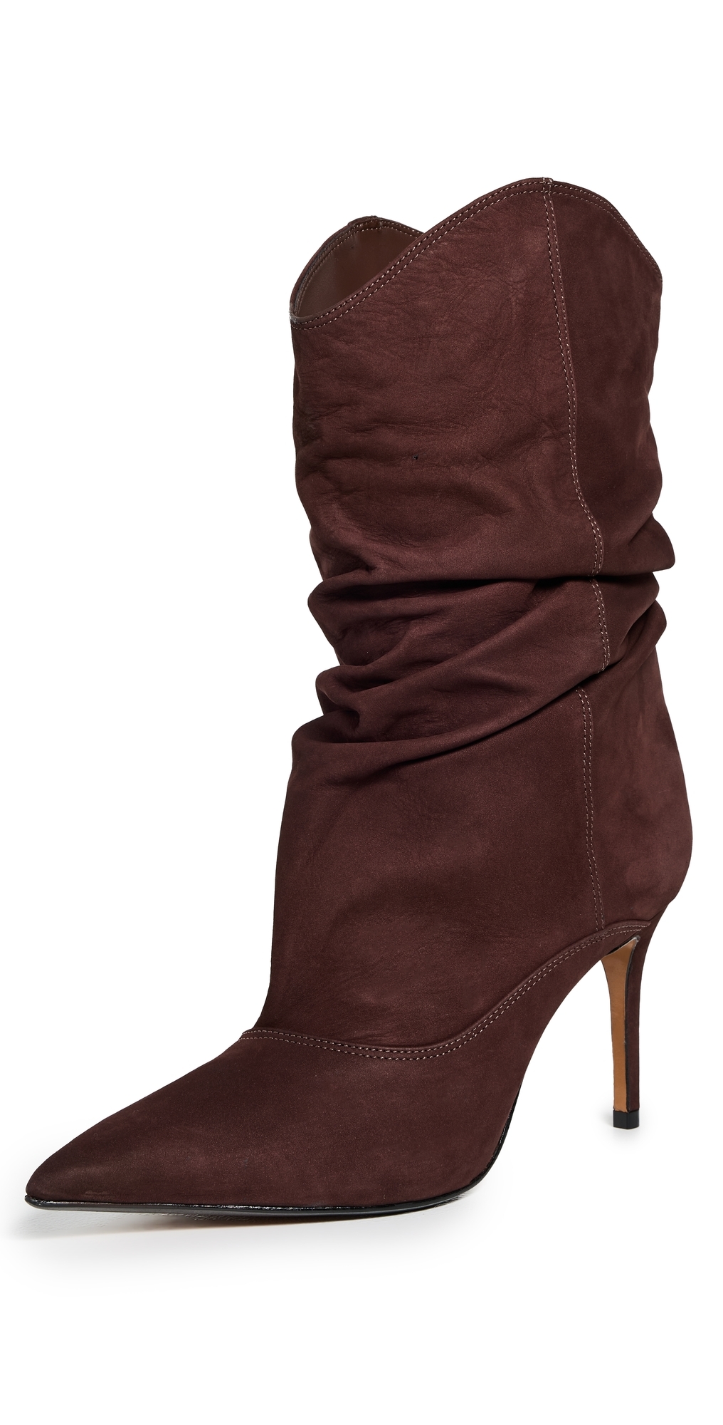 Schutz Maryana Slouch Boots Root Brown In Brown