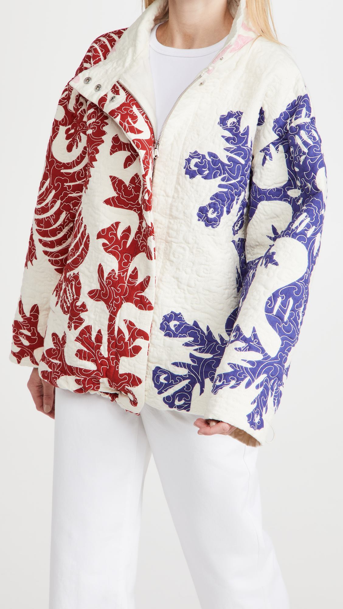 Henrietta printed quilted puffer jacket Clearance