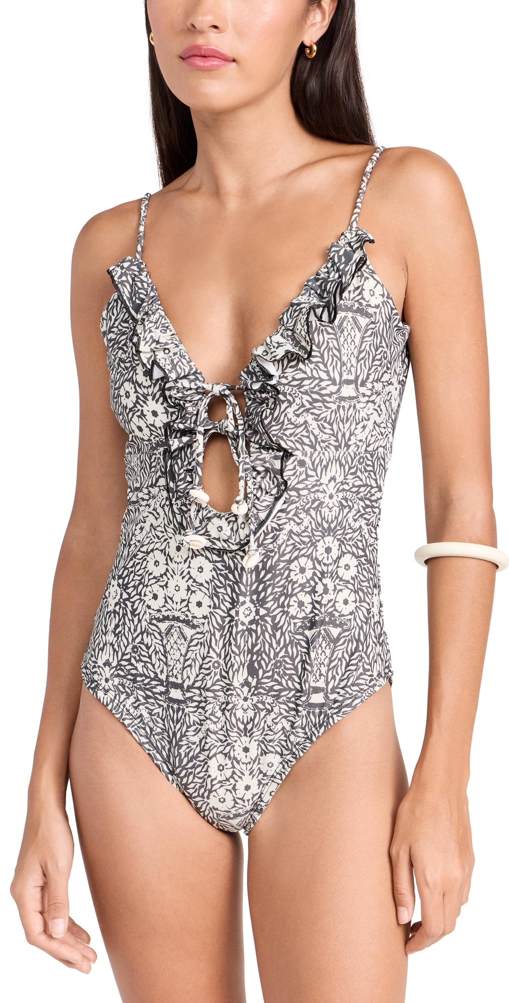 Sea Katrine Print One Piece Black In Black