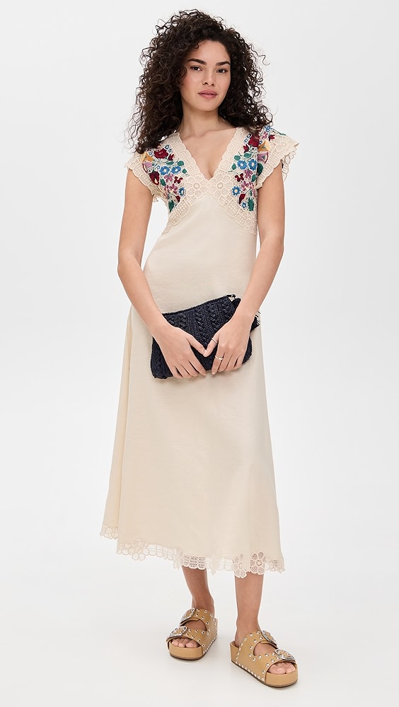 Sea Katharine Embroidery V Neck Dress | Shopbop Sea Katharine Embroidery V Neck Dress | Shopbop