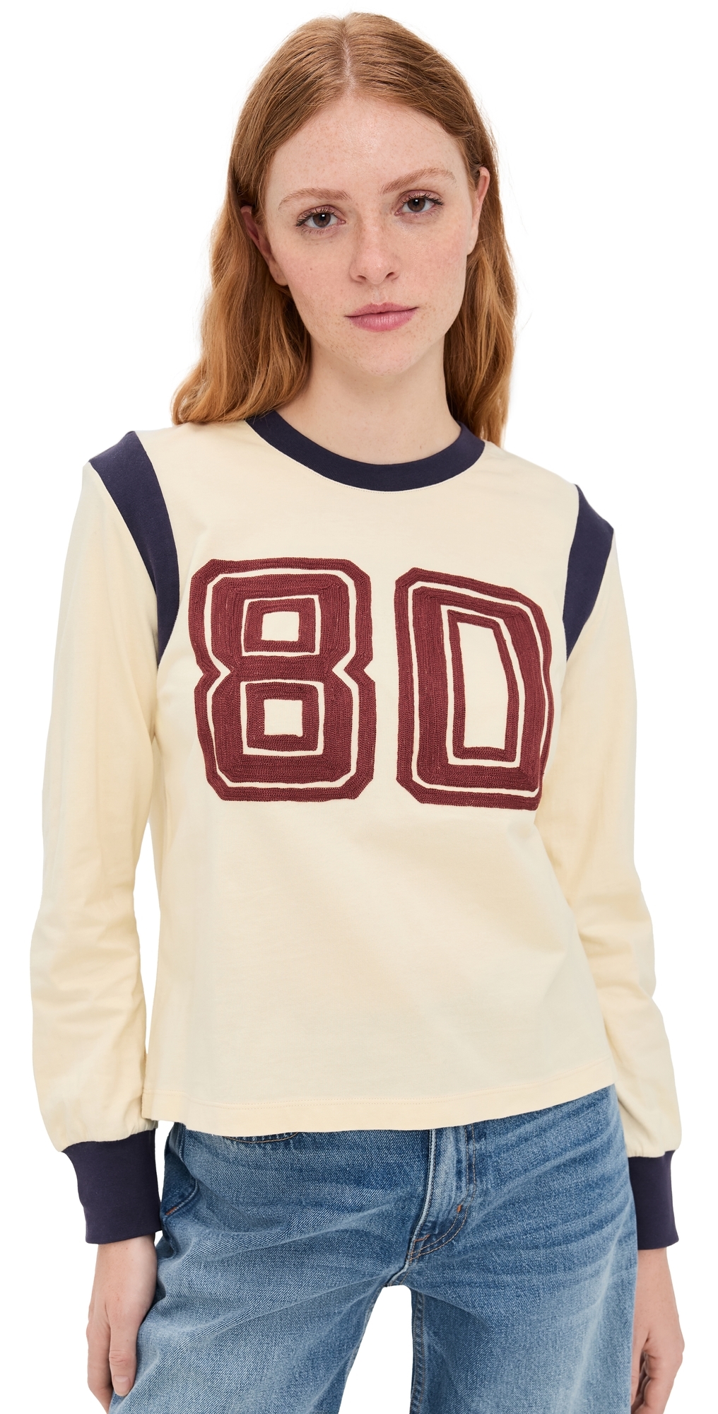 Sea Arissa Graphic Long Sleeve Tee Multi In Neutral