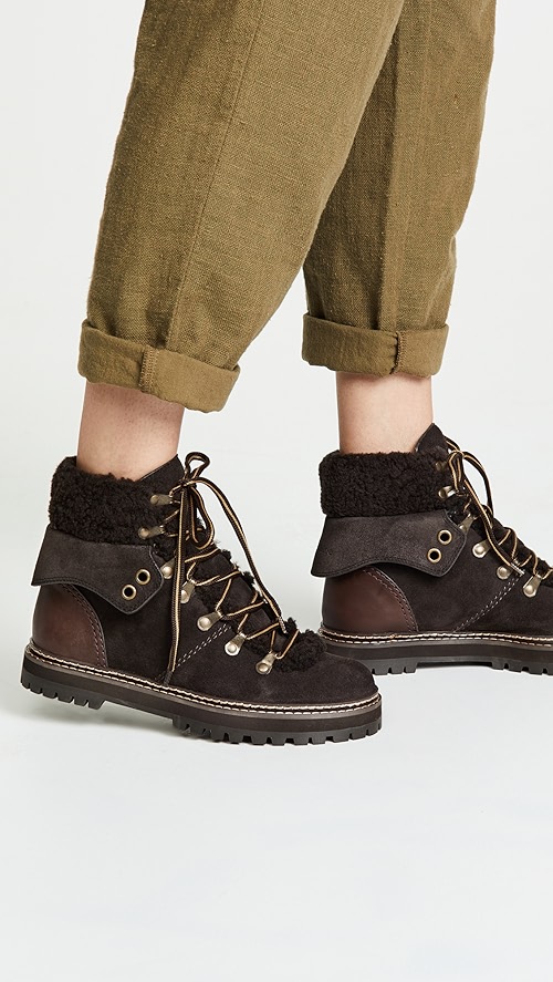 See by chloe eileen flat boots clearance