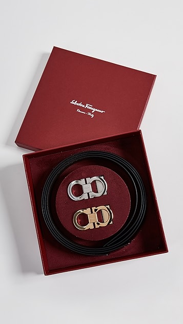 Ferragamo belt set Clearance