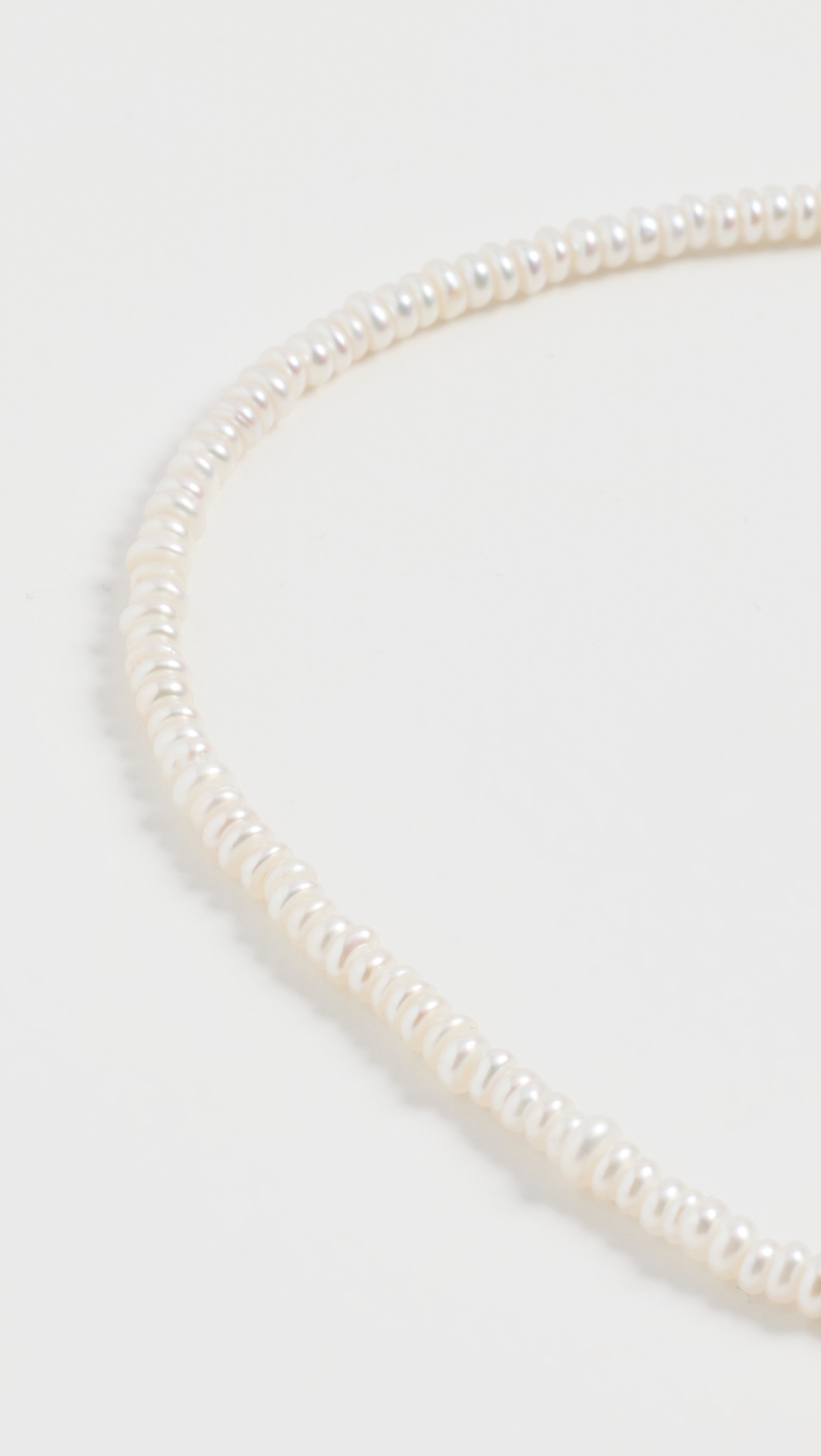 SHASHI Loafer Anklet in Pearl thumbnail