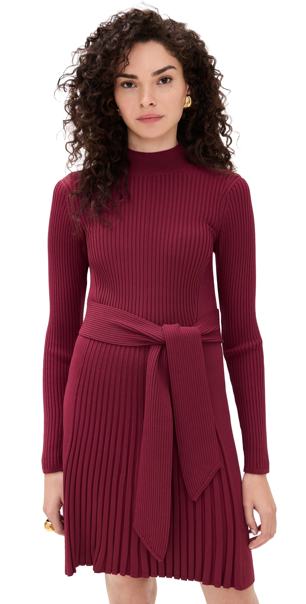 Shoshanna Tara Dress Burgundy In Burgundy