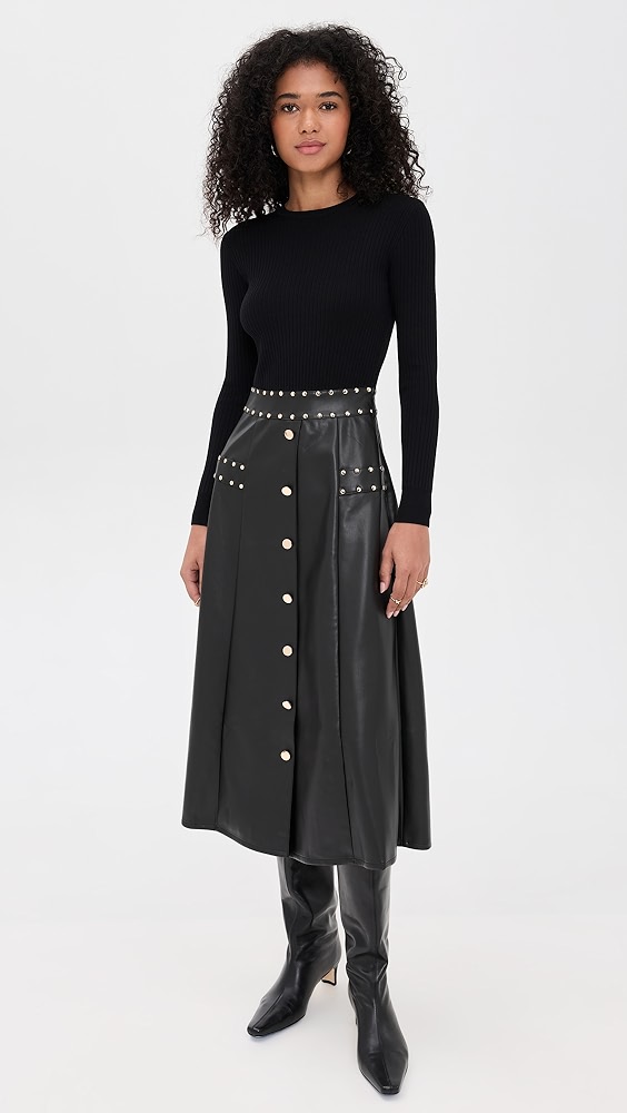 Tory Burch Poplin Collar Sweater Dress | Shopbop Tory Burch Poplin Collar Sweater Dress | Shopbop