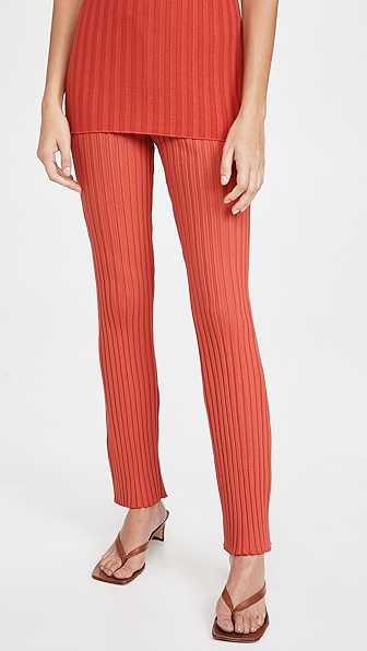 Simon Miller Rib Cyrene Pants In Retro Red