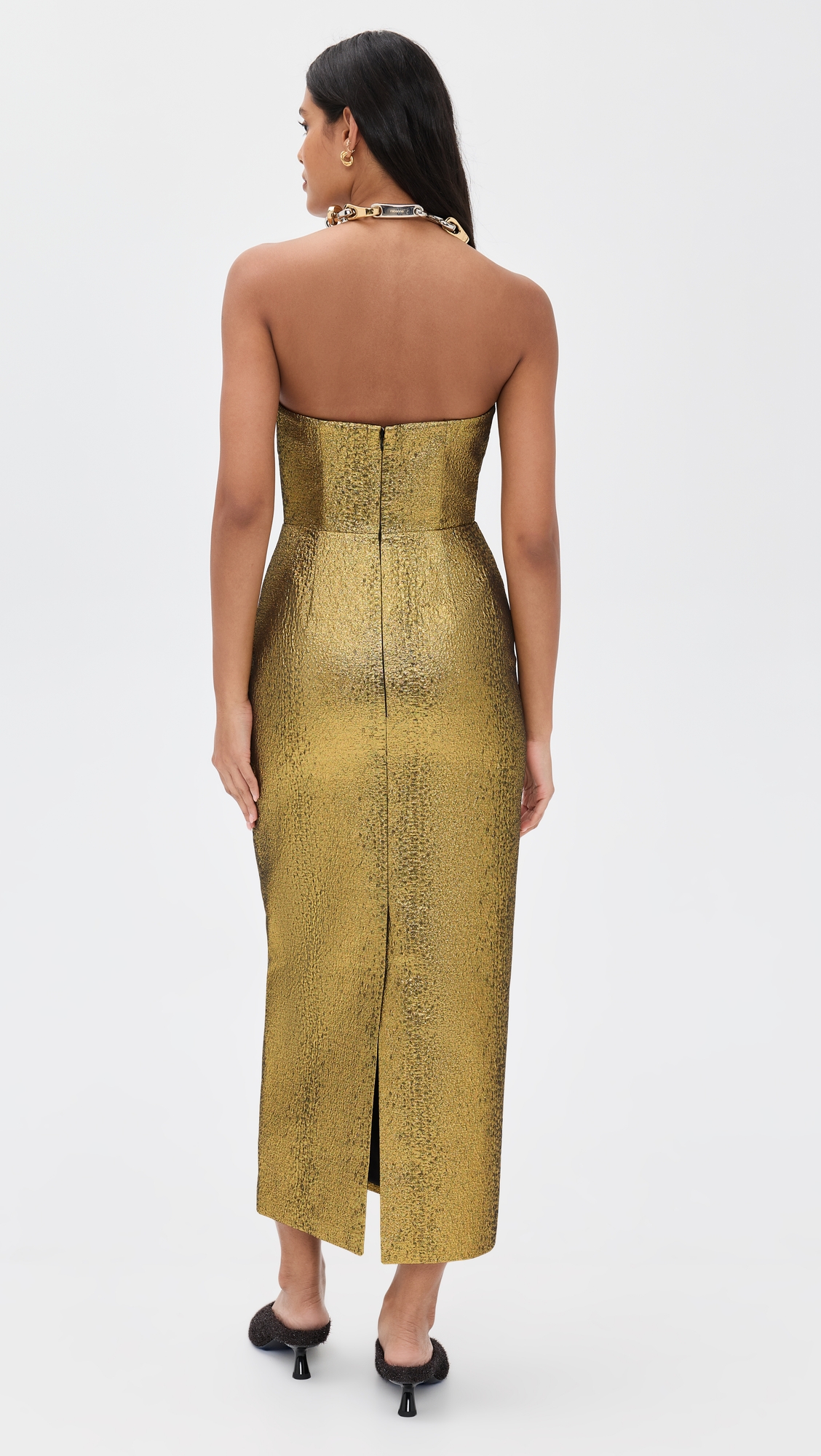 Simon Miller Verdelle Metallic Midi Dress thumbnail
