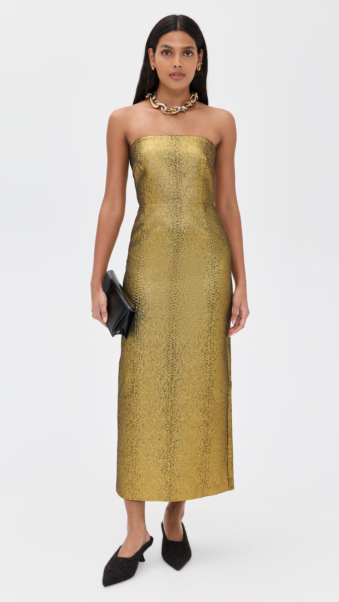 Simon Miller Verdelle Metallic Midi Dress