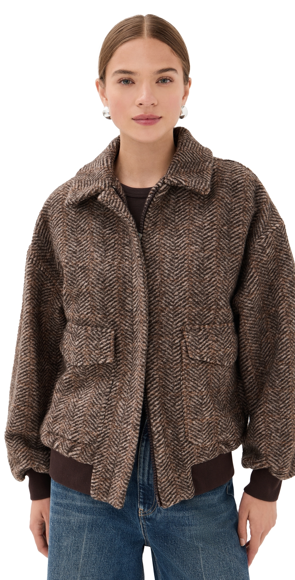 Stella Jean Bomber Jacket Brown In Brown