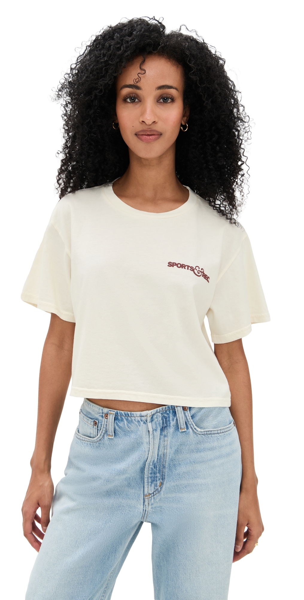 State & Lake Sports & Rec T-shirt Ivory In White