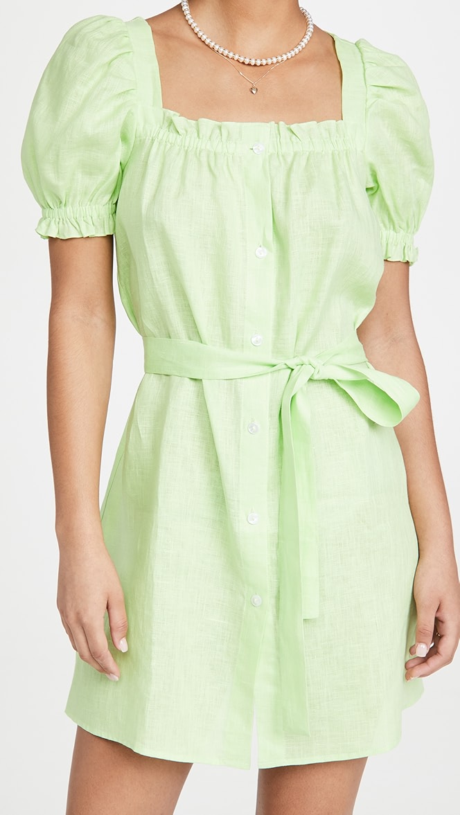 Sleeper brigitte linen mini dress clearance