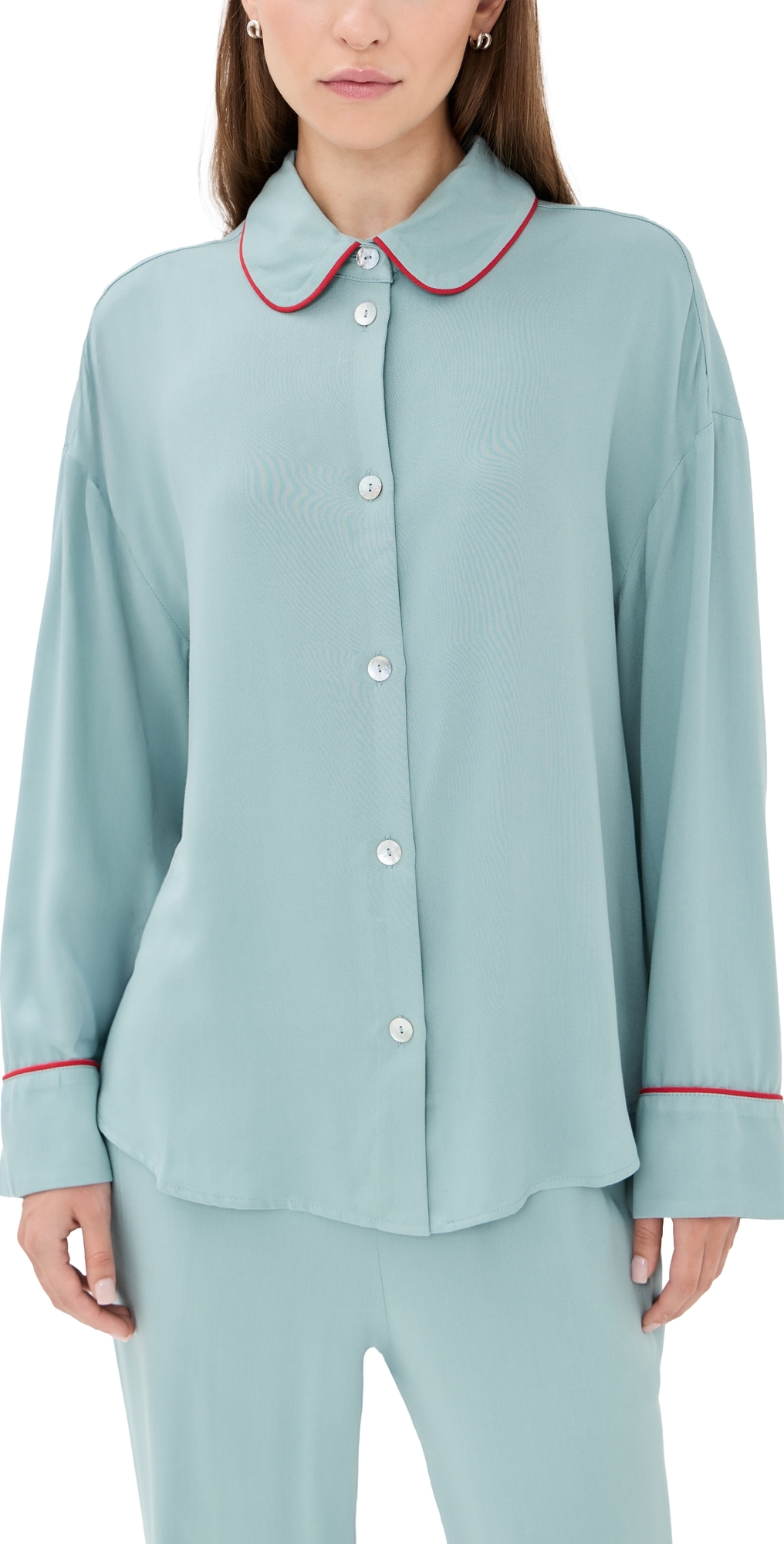 Sleeper Pastelle Oversized Shirt In Dove Blue In Blue