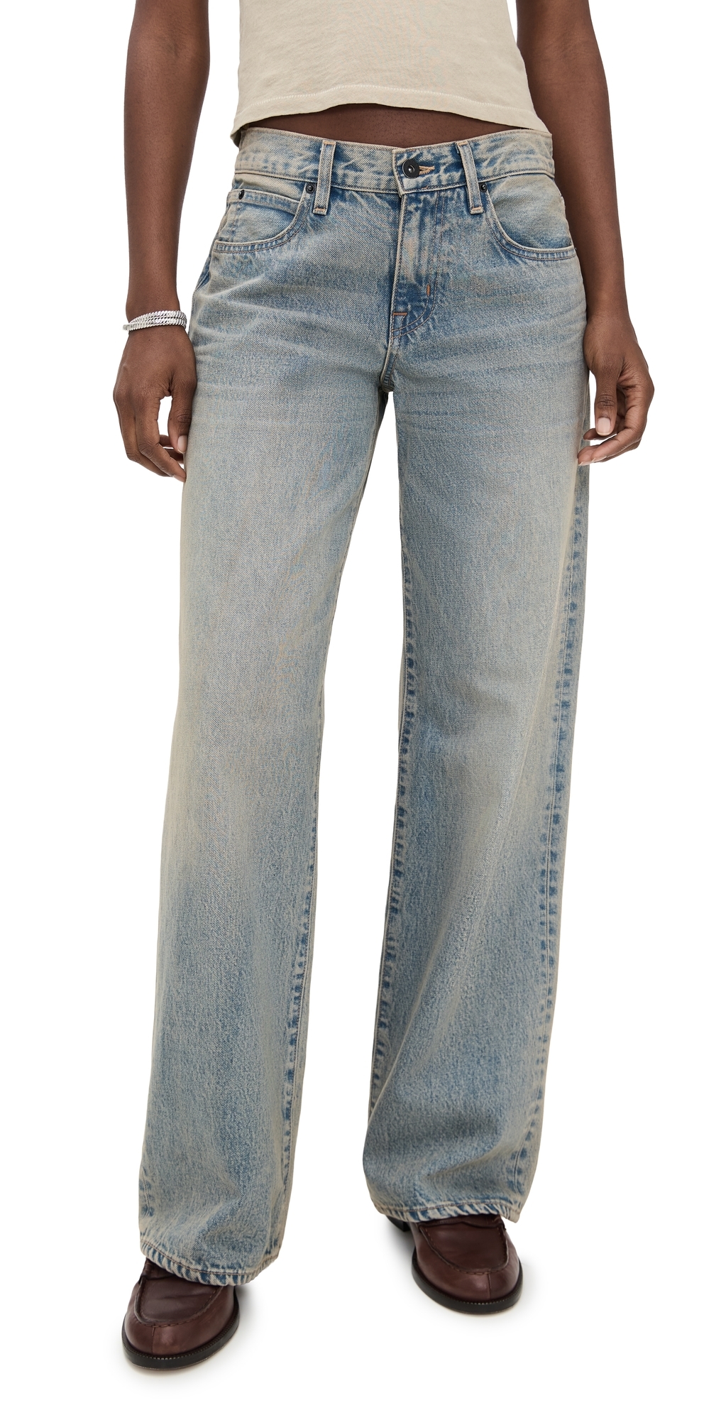 Slvrlake Mica Jeans Burning Desire In Blue
