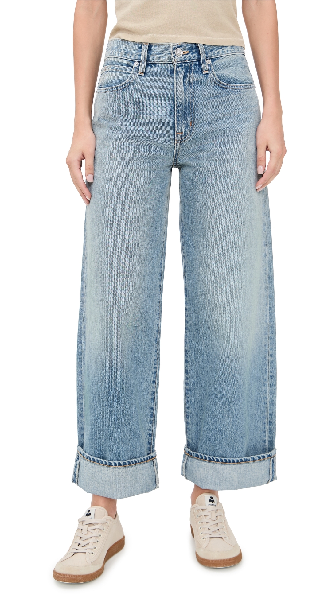 Slvrlake Noah Relaxed Turn Up Jeans Set Me Free In Blue