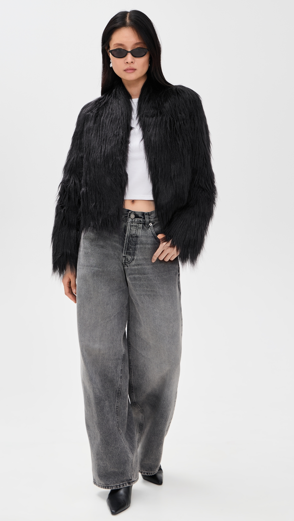 Simonett Faux Hair Jacket thumbnail