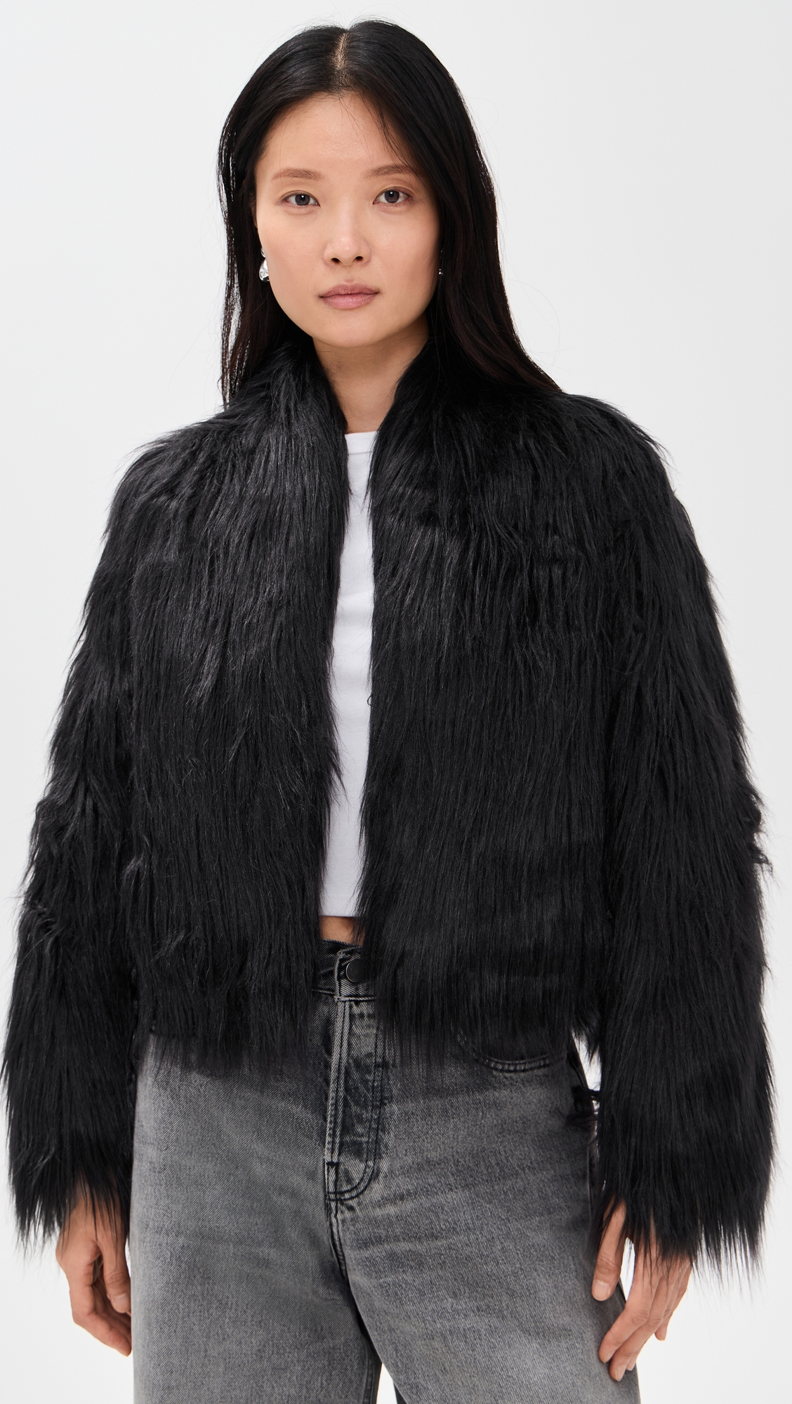 Simonett Faux Hair Jacket
