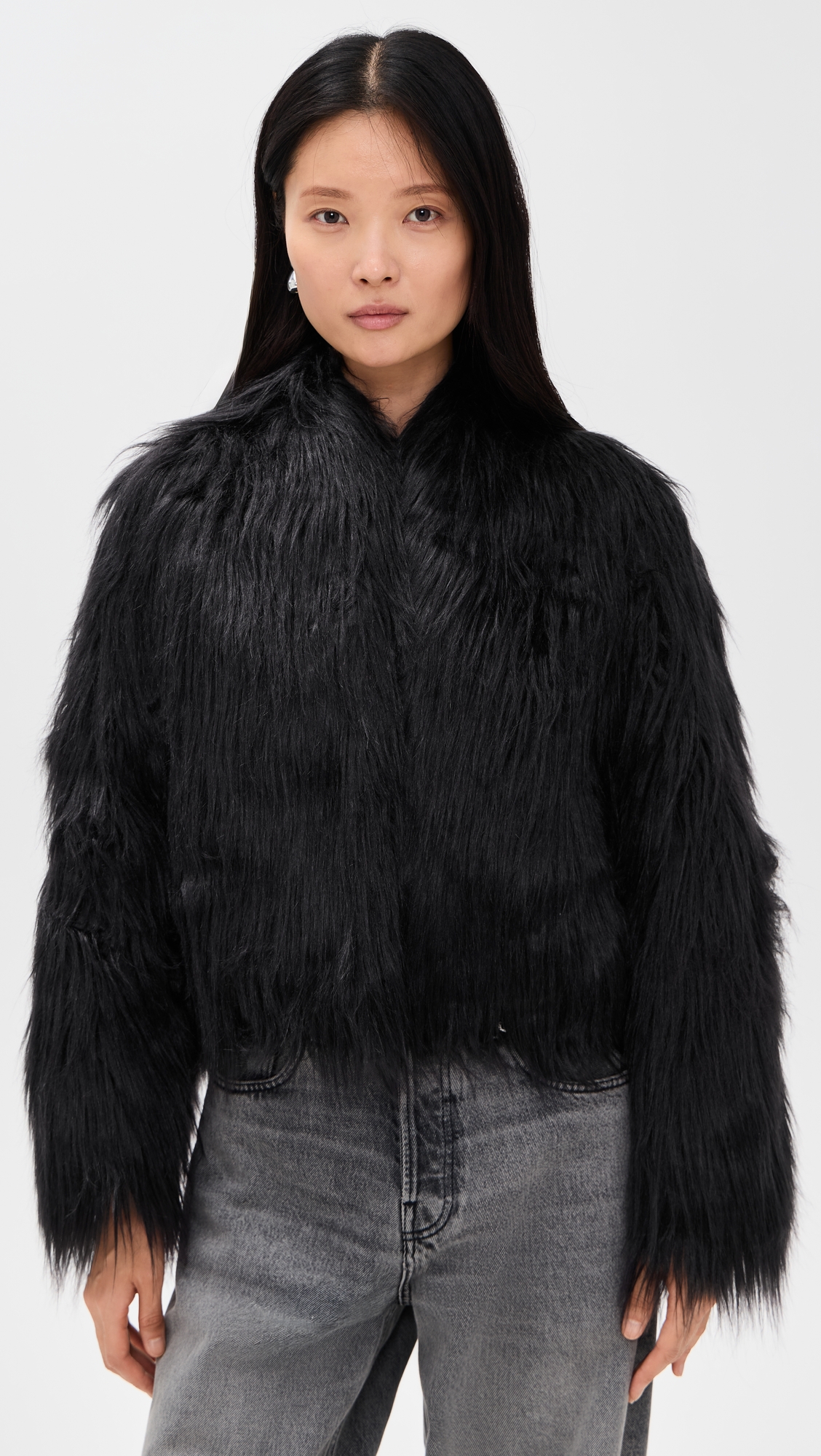 Simonett Faux Hair Jacket thumbnail
