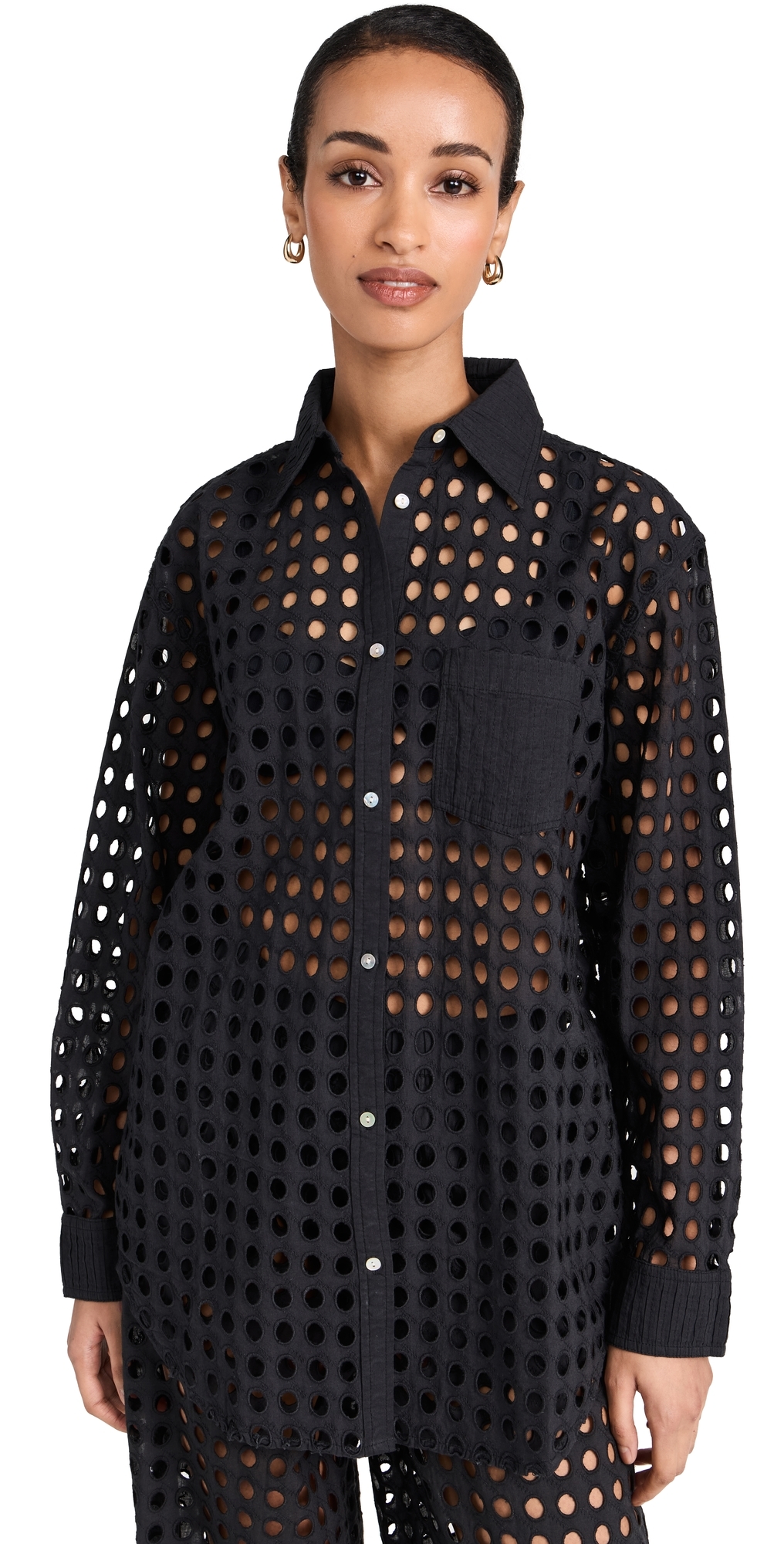 Solid & Striped The Oxford Tunic Blackout In Blackout