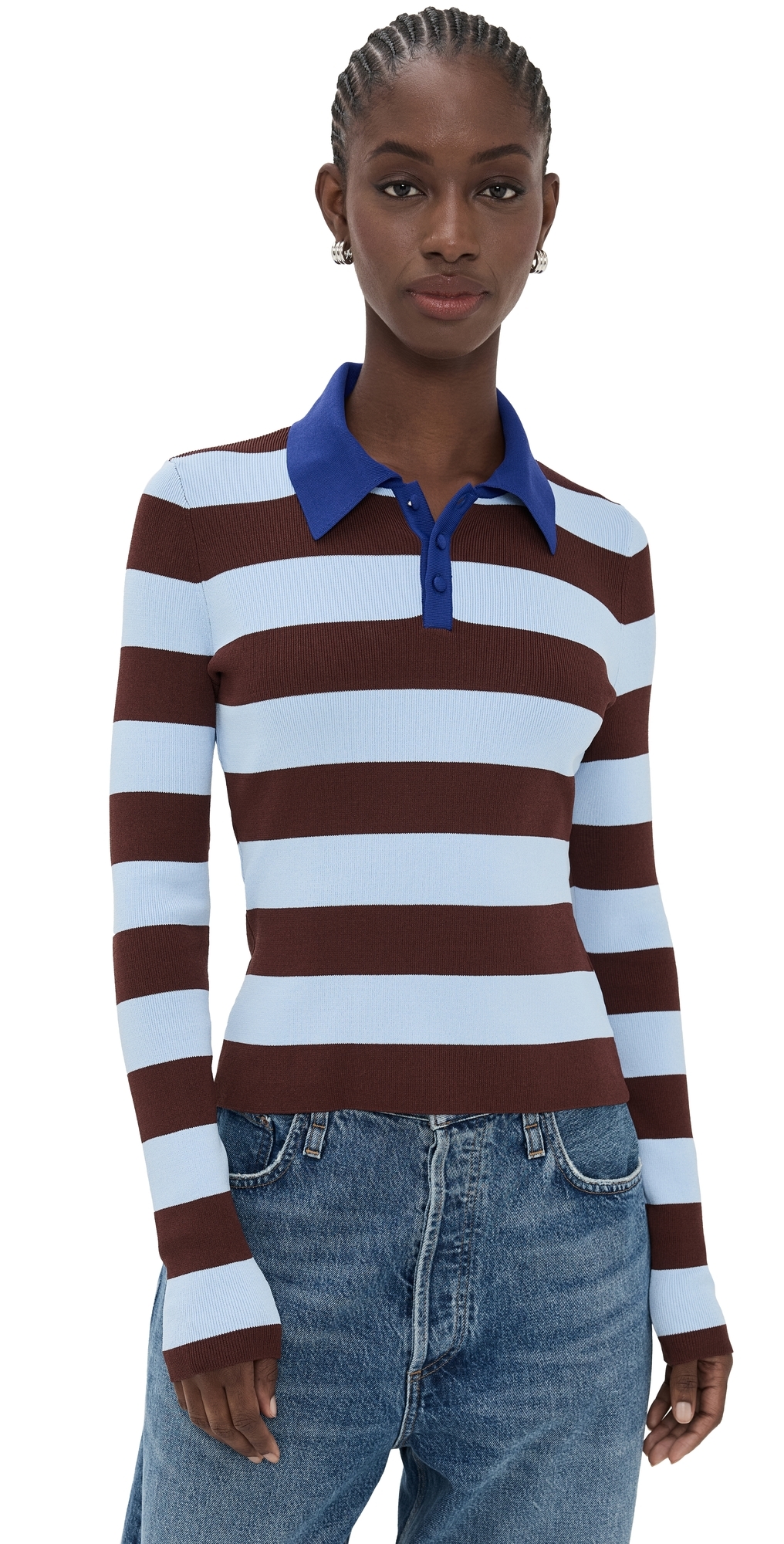 Solid & Striped The Debra Rugby Stripe Top In Multi