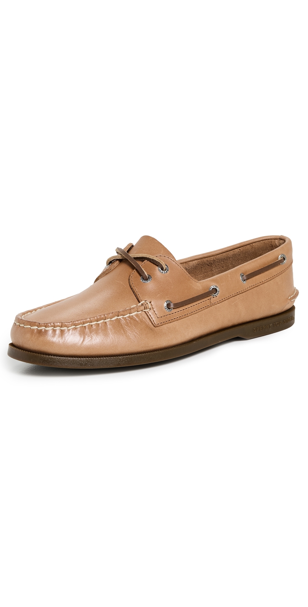 Sperry Authentic Original 2 Eye Leather Boat Shoes Royal Brown In Royal Brown