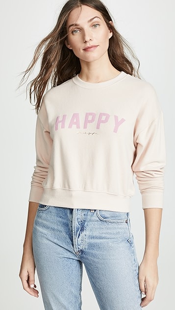 Spiritual gangster happy sweatshirt clearance