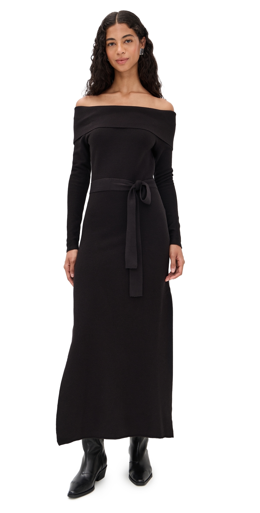 Splendid X Cella Jane Sweater Dress Black In Black