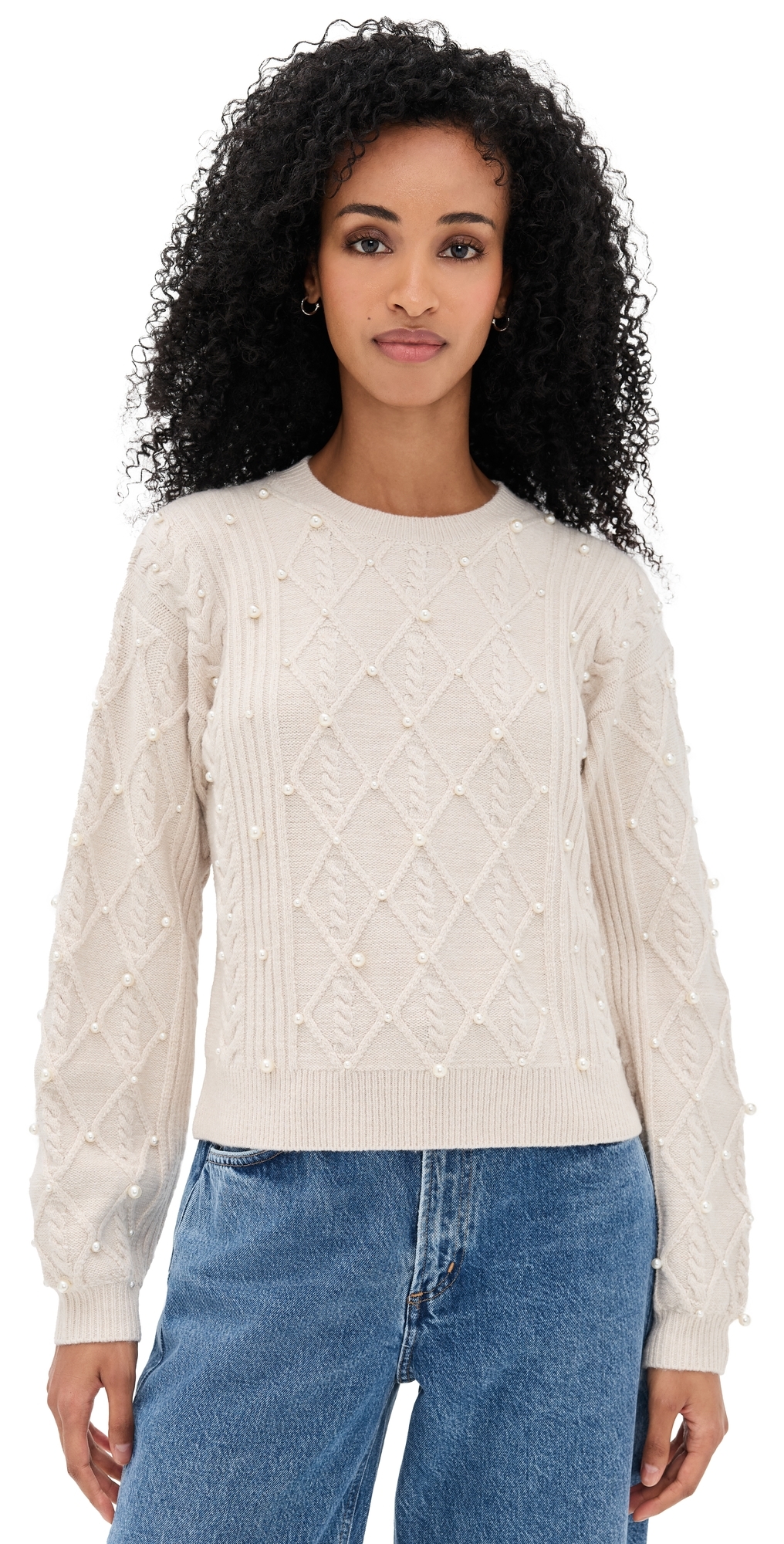 Splendid Demi Pearl Sweater Pale Oak Hthr In Neutral
