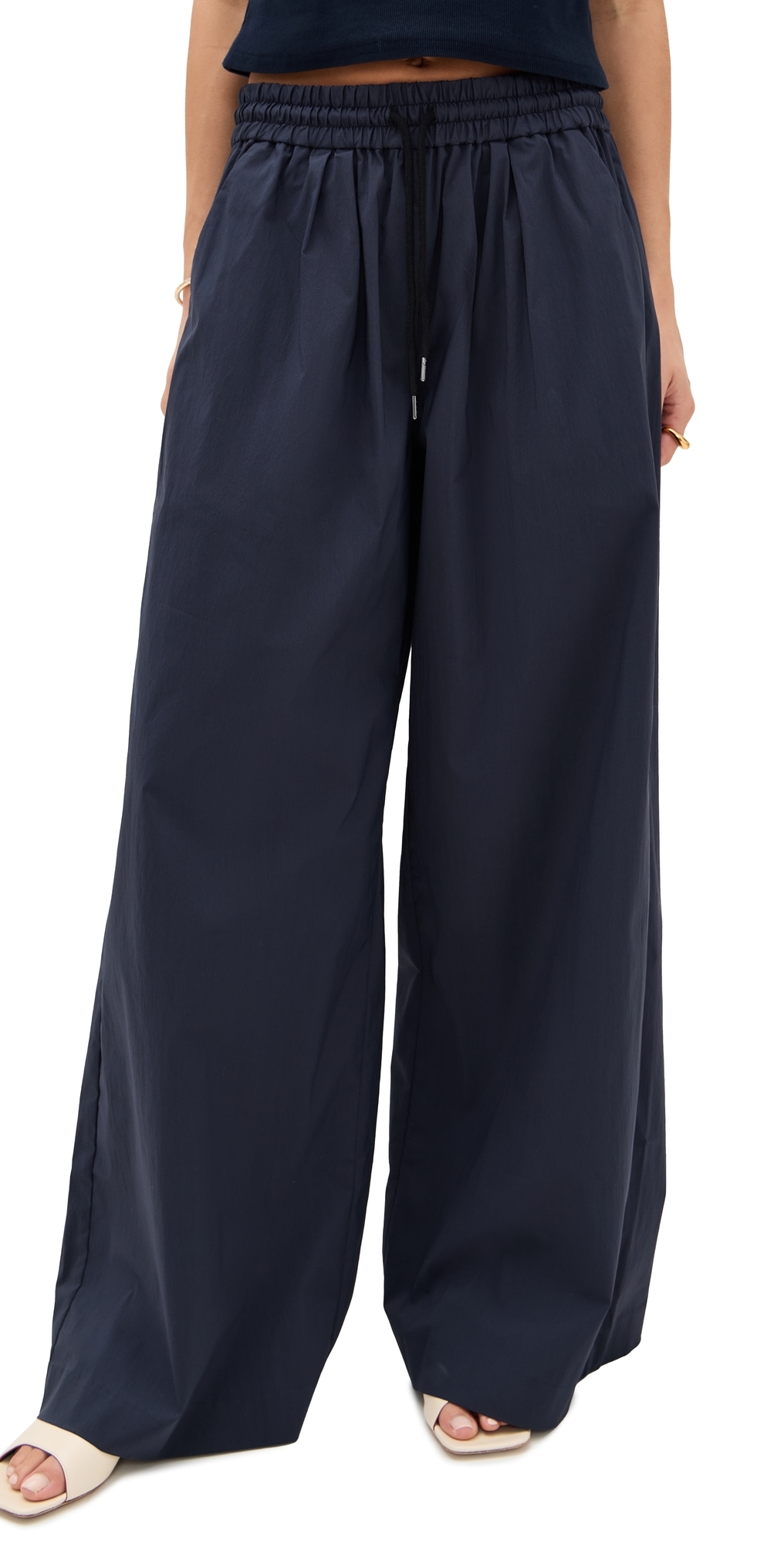 St Agni Everyday Drawstring Pants Dark Ink In Blue