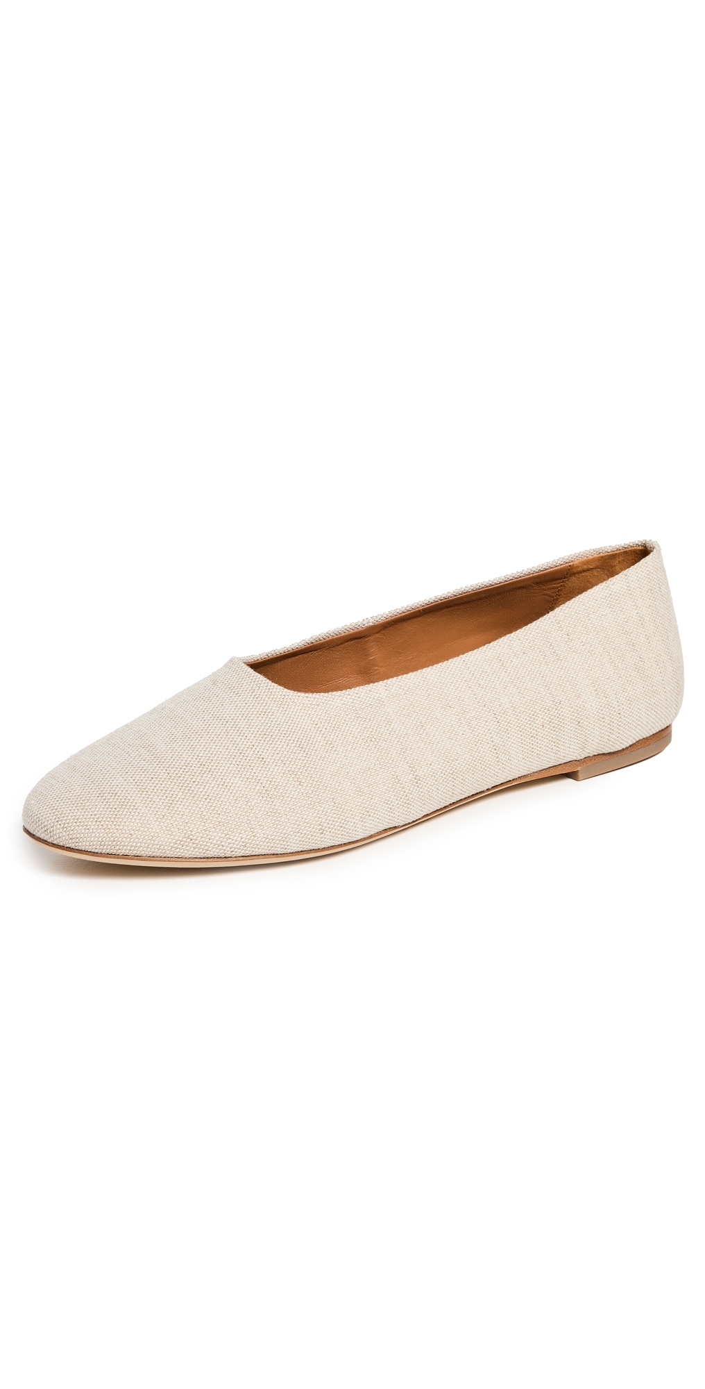 Staud Alba Ballet Flats Natural In Natural