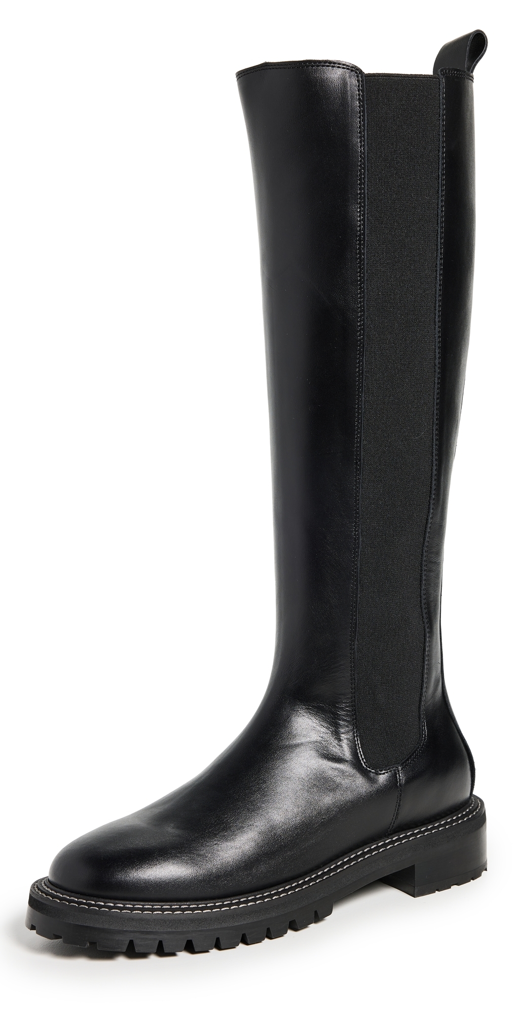 Staud Dutch Tall Boots Black In Black