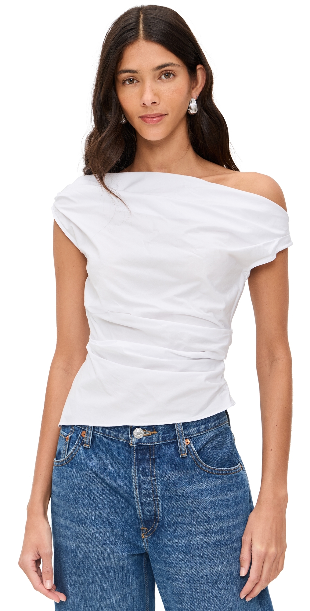 Staud Phare Top In Ivory In White