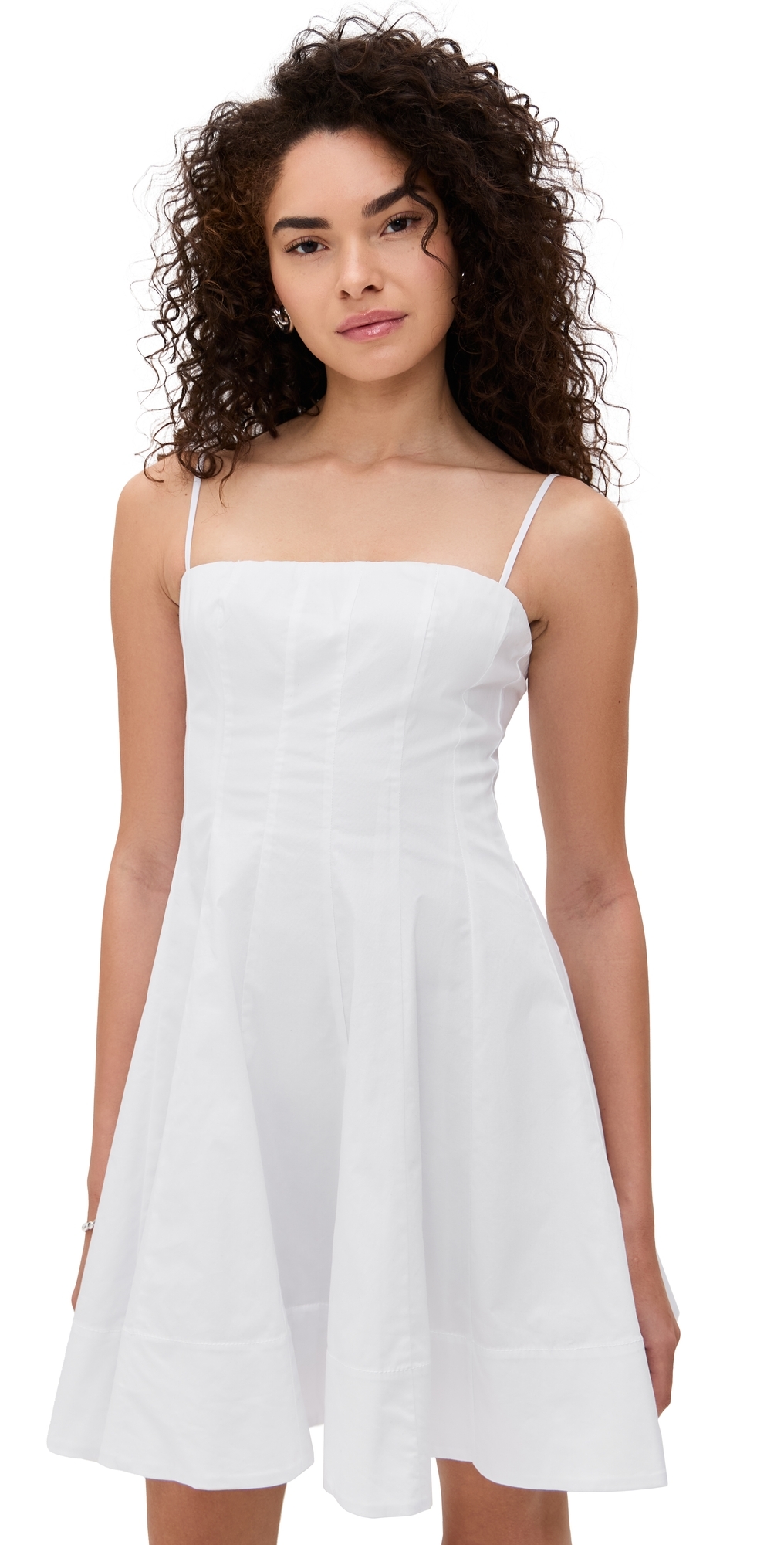 Staud Wylie Mini Dress In White