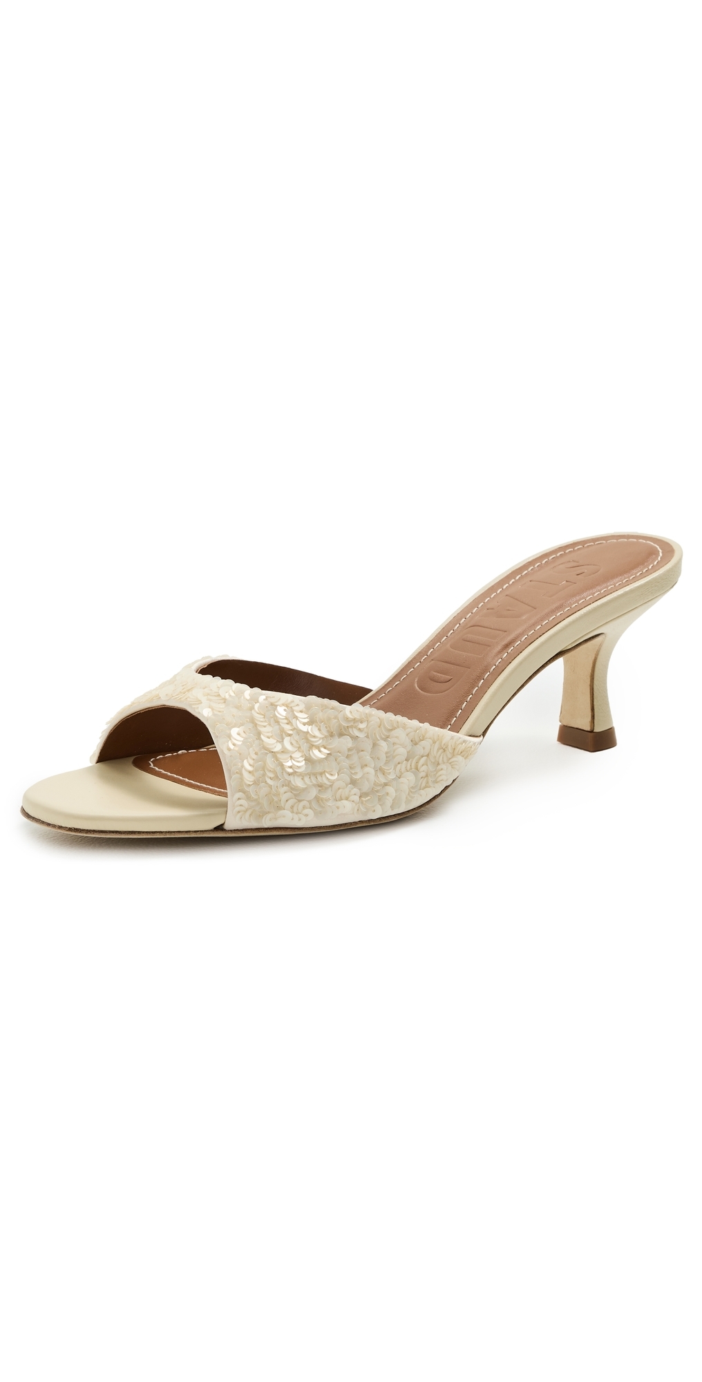 Staud Brigitte Mules Cream In Neutral