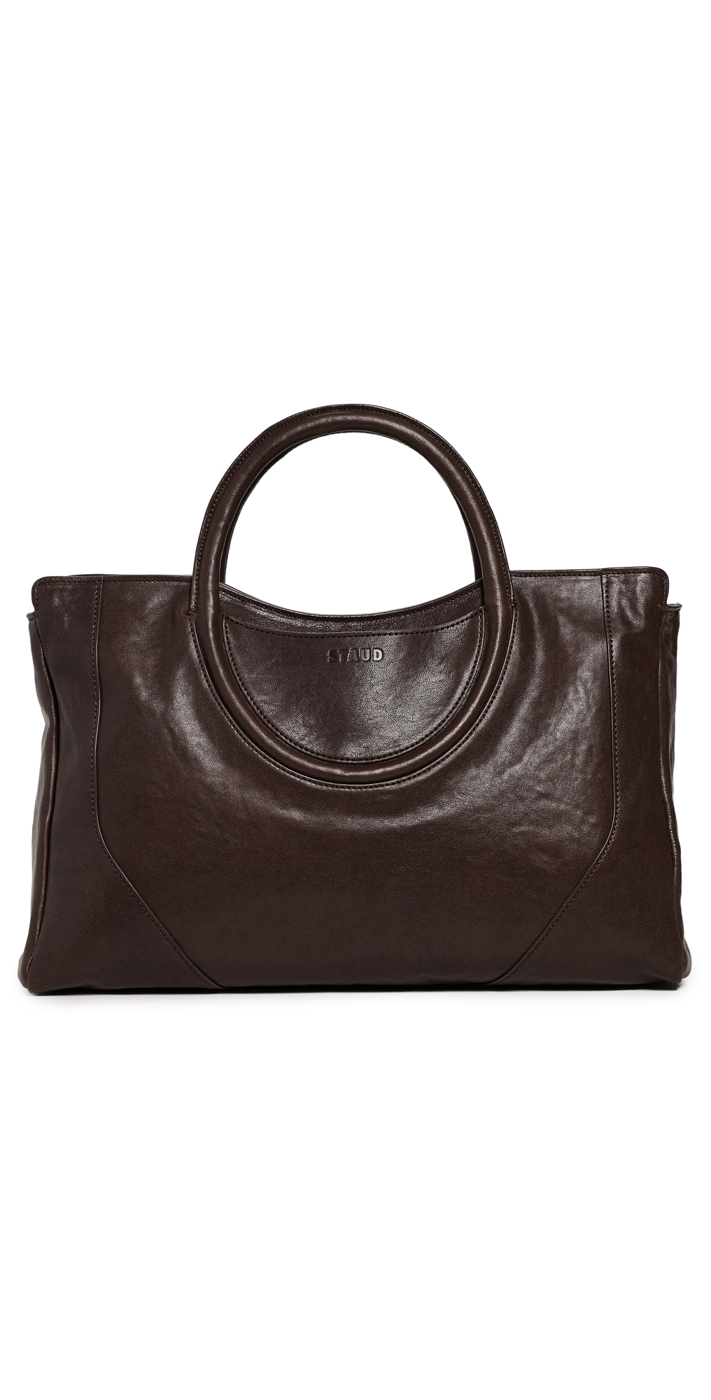 Staud Maude Satchel Espresso In Brown