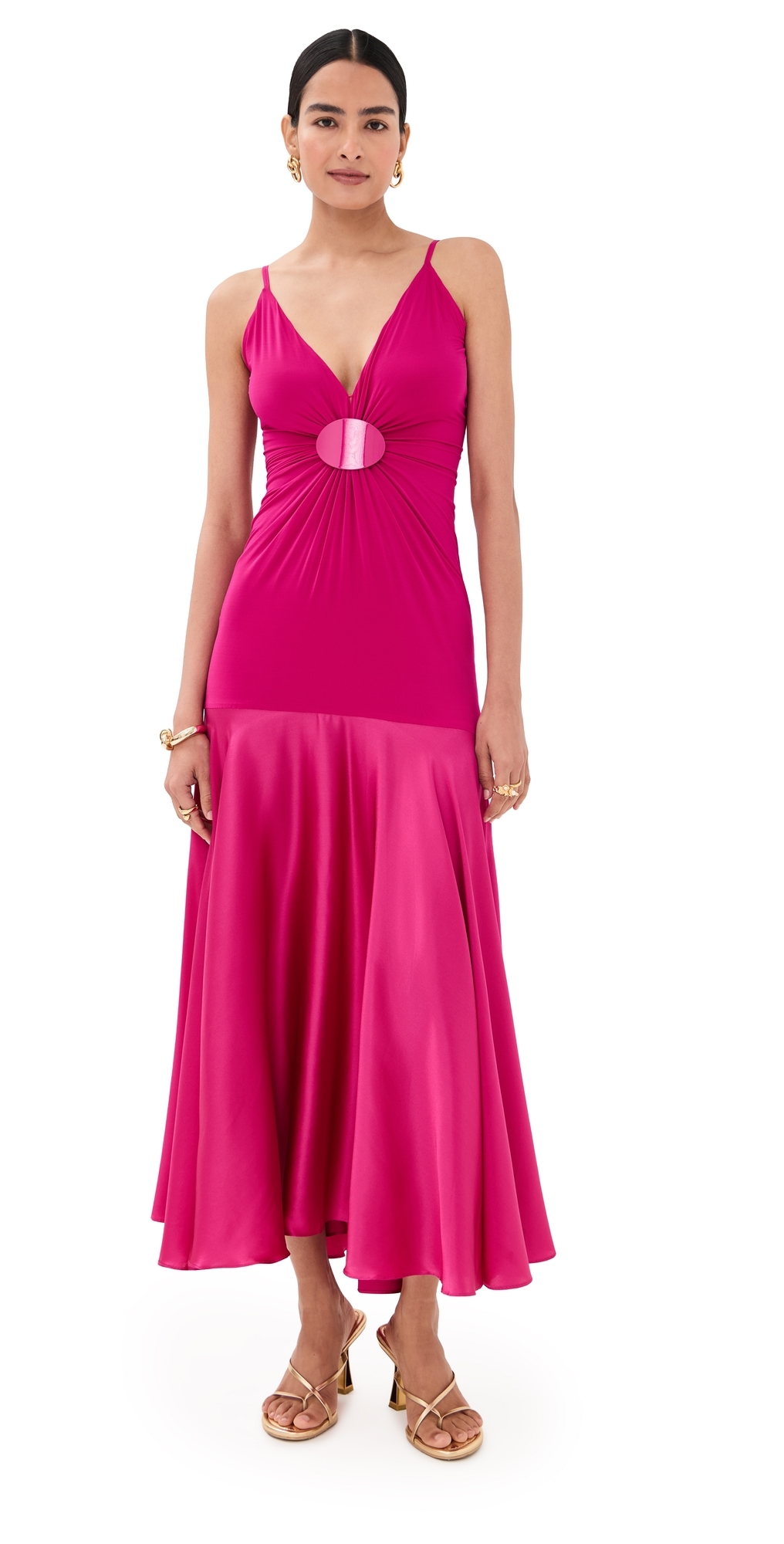 Silvia Tcherassi Casiana Dress Magenta In Purple