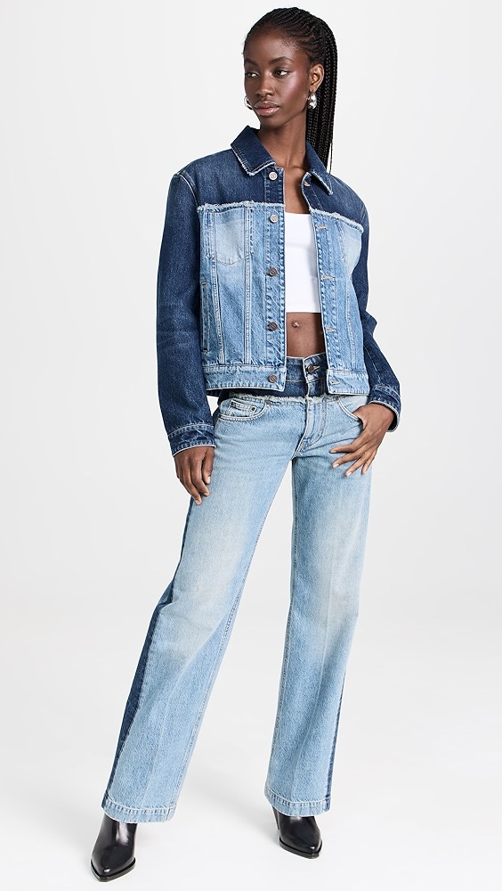 Stella McCartney Paneled Blue Denim Jacket | Shopbop