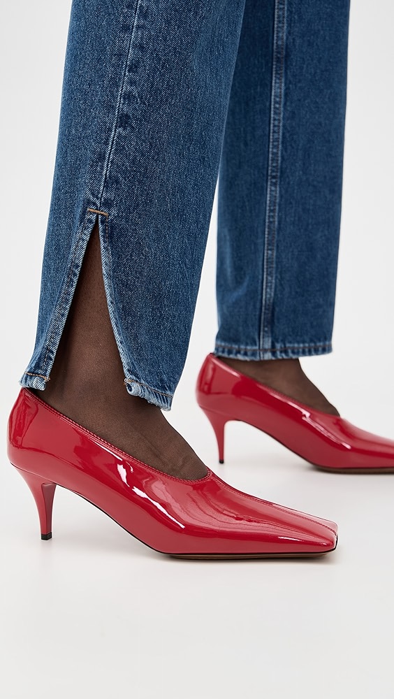 STELLA McCARTNEY パンプス STELLA MCCARTNEY Elsa recycled croc-effect slingback flats | NET-A