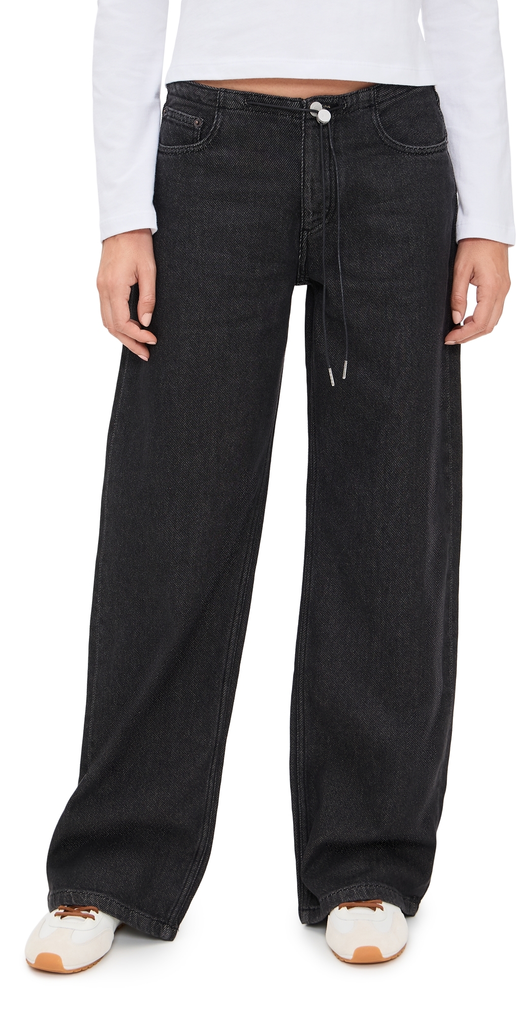 Still Here Cool In Washed Black Jeans Washed Black In Black