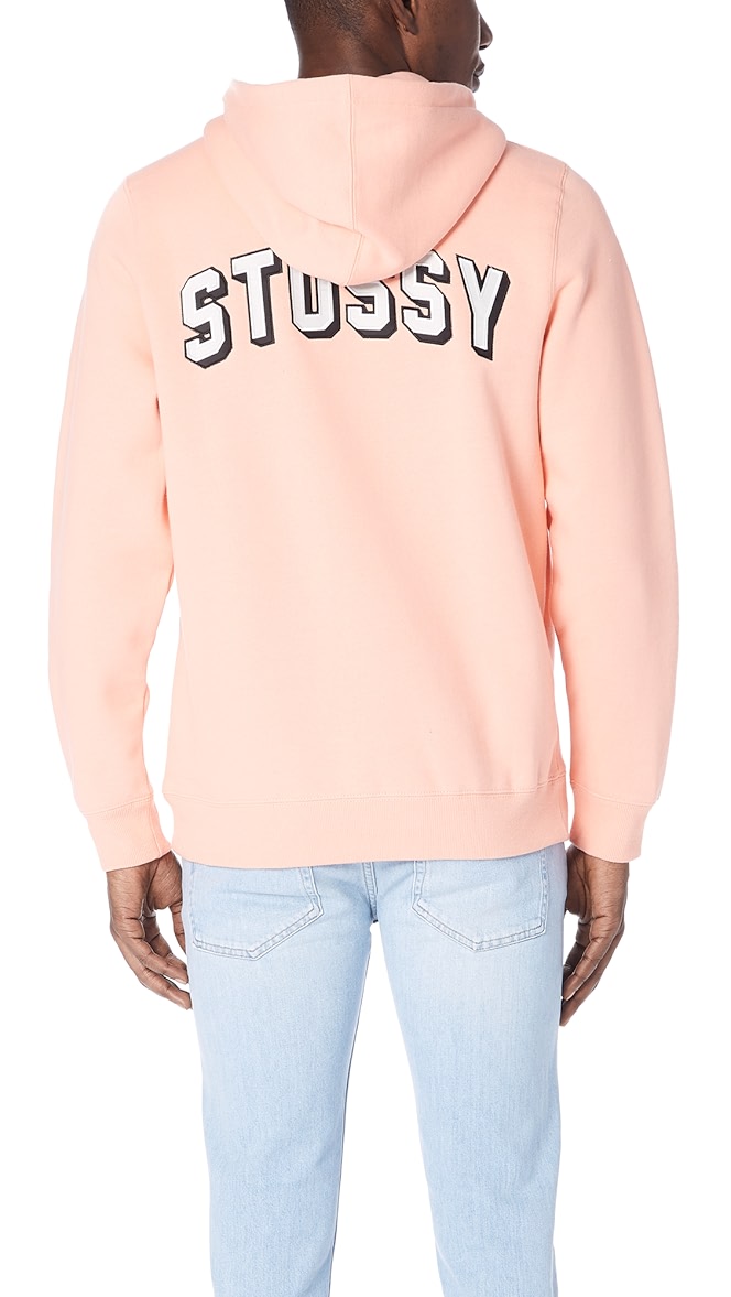 stussy arch applique hoodie