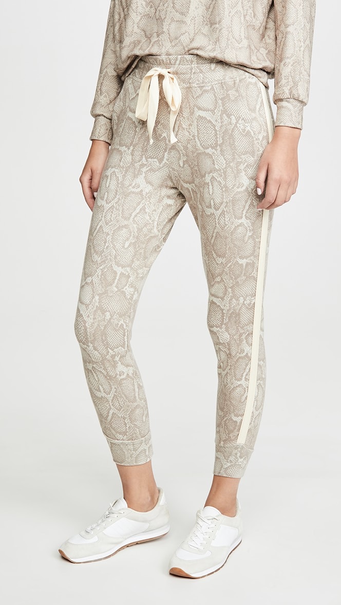 Snake print sweatpants clearance