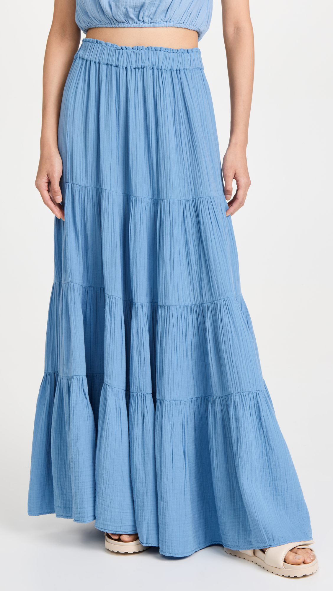 SUNDRY Tiered Maxi Skirt | Shopbop