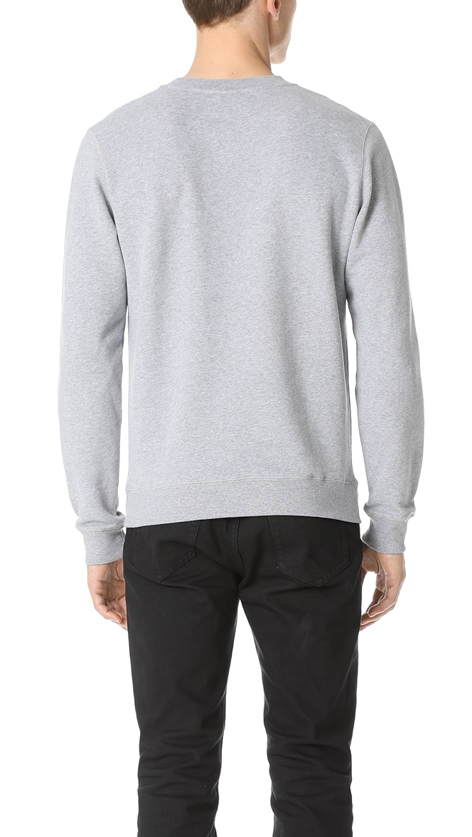 Sunspel crew neck sweatshirt clearance