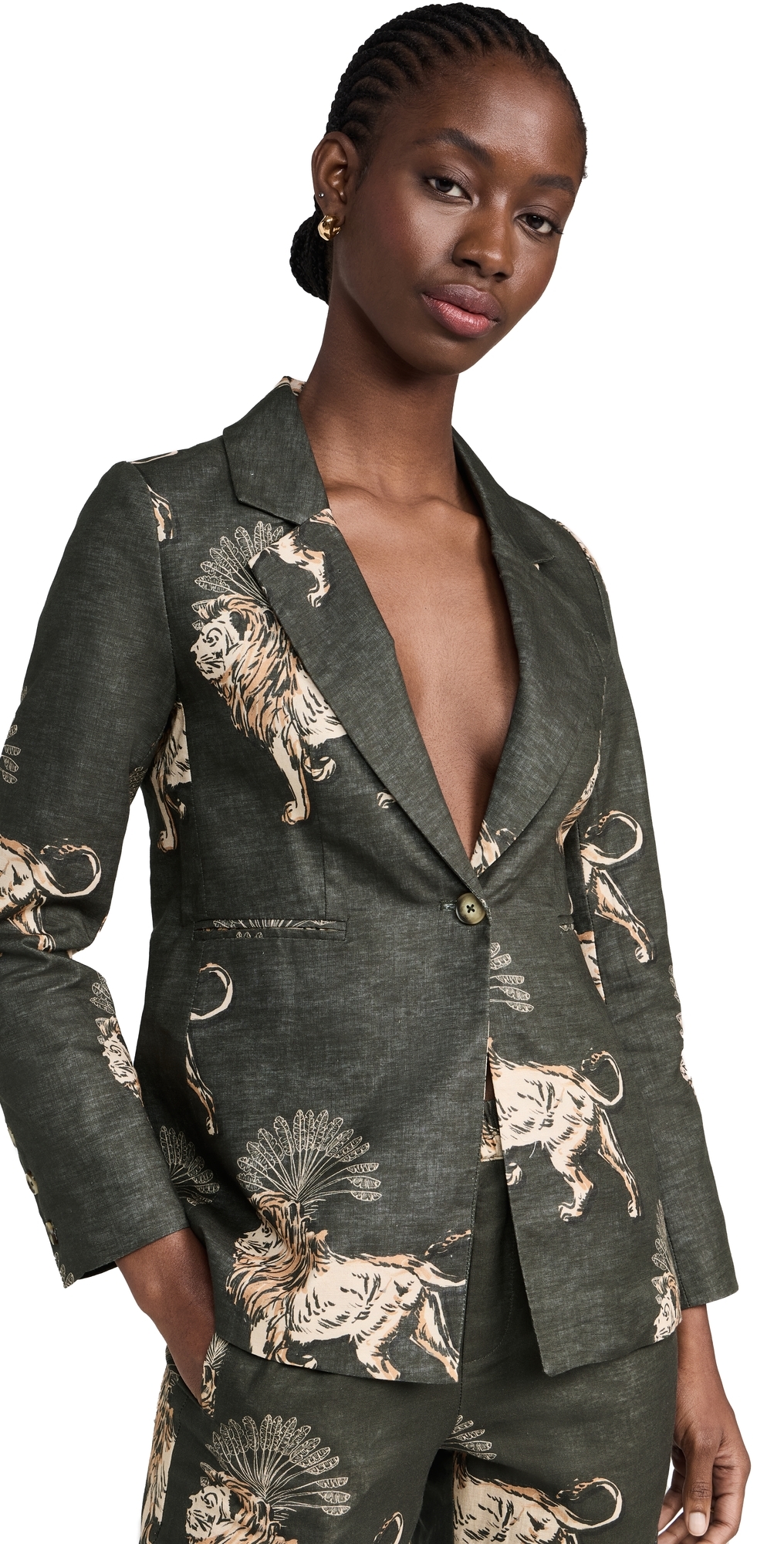 Las Surenas Lion Palms Blazer Grey