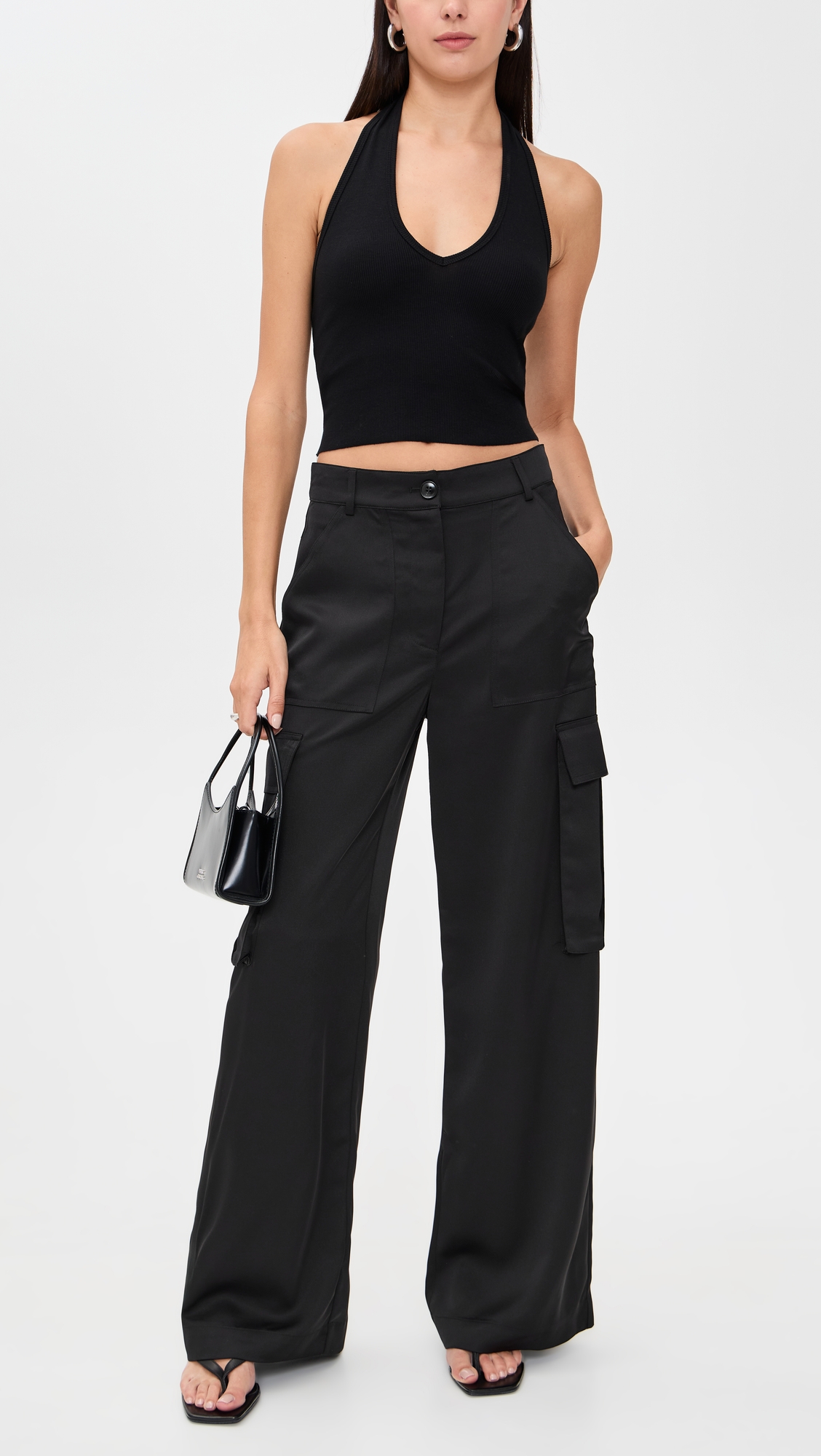 Susana Monaco Satin Cargo Pants thumbnail