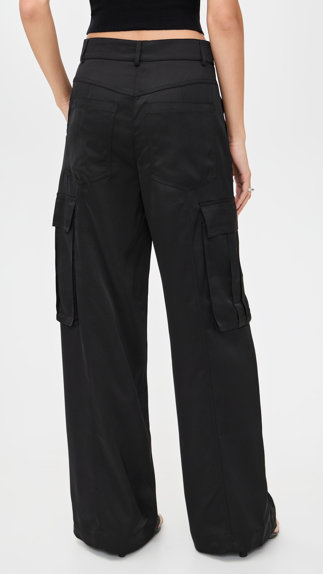 Susana Monaco Satin Cargo Pants thumbnail