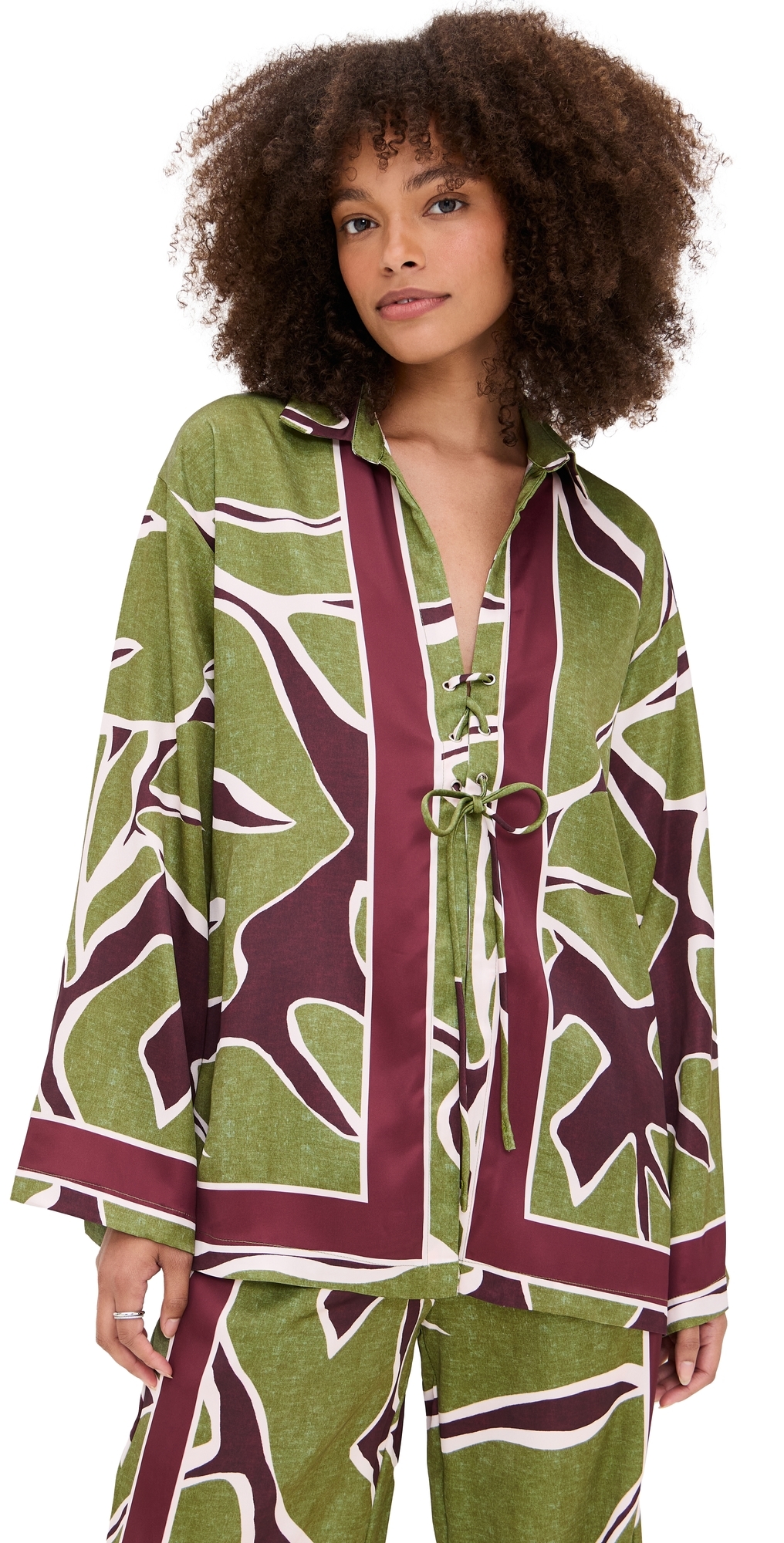 Seven Wonders Alessandra Sleeved Shirt Alessandra Green In Green