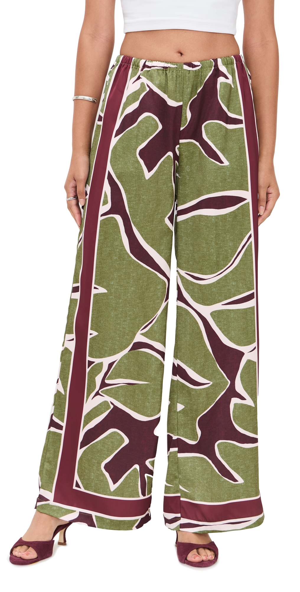 Seven Wonders Alessandra Palazzo Pants Alessandra Green In Green