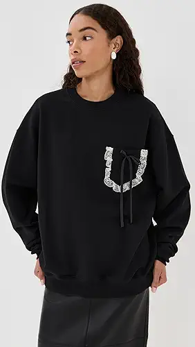 Tanner Fletcher Collins Bow Pocket Sweatshirt